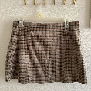 American Eagle Soft Plaid Mini Skort - Size Large